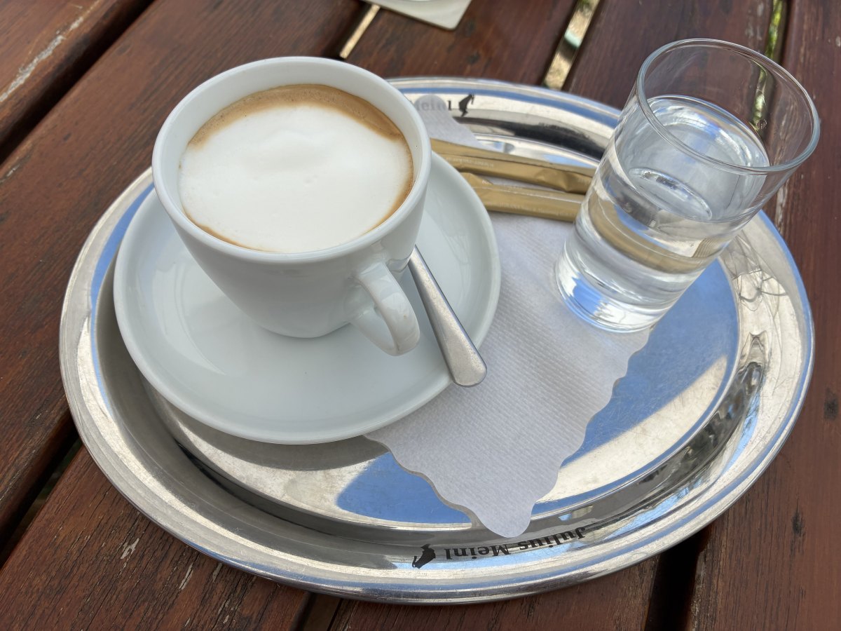 Cappuccino bei Gasthaus Exenschläger