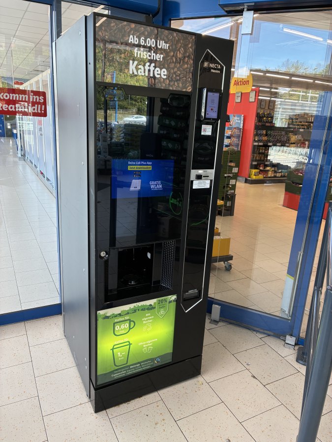 Foto des Kaffeeautomaten Lidl Kaffeeautomat